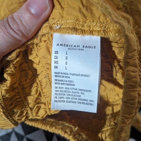 AE Corset Style Crop Top Sz L - Picture 6 of 8